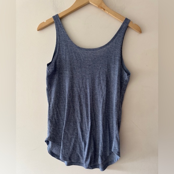Light Blue Nautical Ribbed Anchor Tank Top - Picture 3 of 4